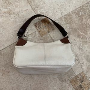 Dooney & Bourke white and tan leather should bag